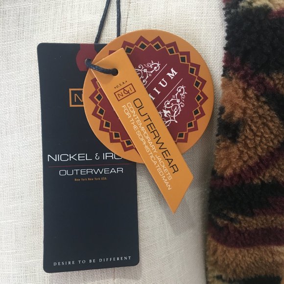 Nickel and Iron Outerwear MensField Jacket Small Tan with Camo Fleece Lining NWT - Picture 3 of 6